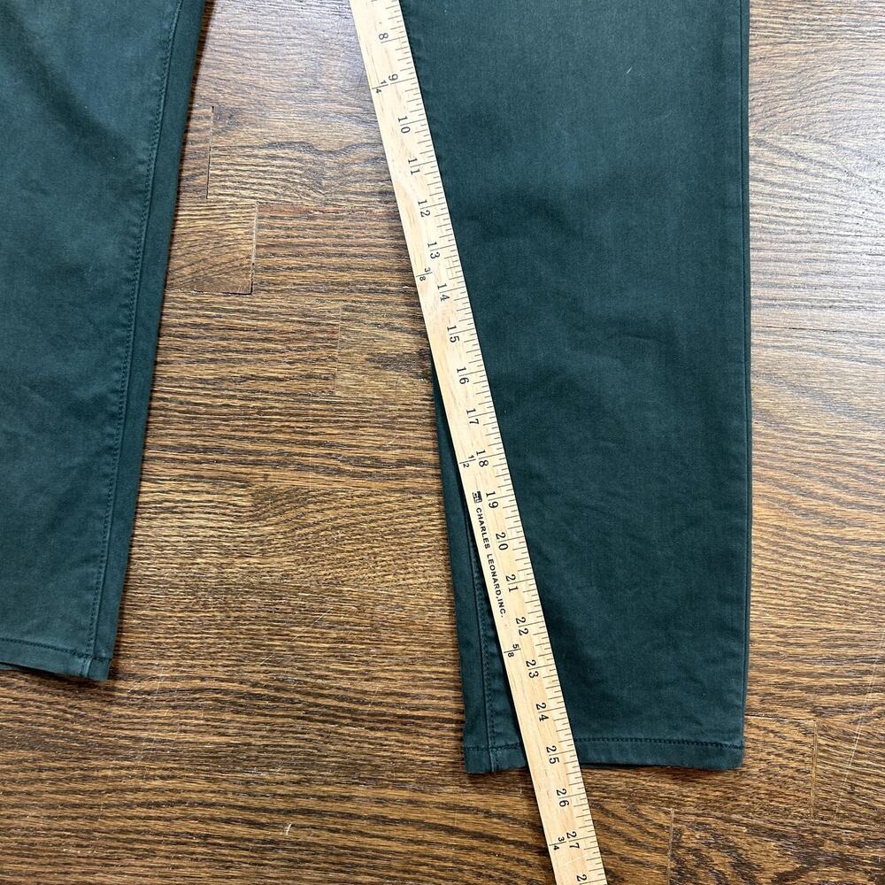 True Religion Pants Mens 30 Green Logan Relaxed Taper Chino Stretch Casual - Picture 9 of 12